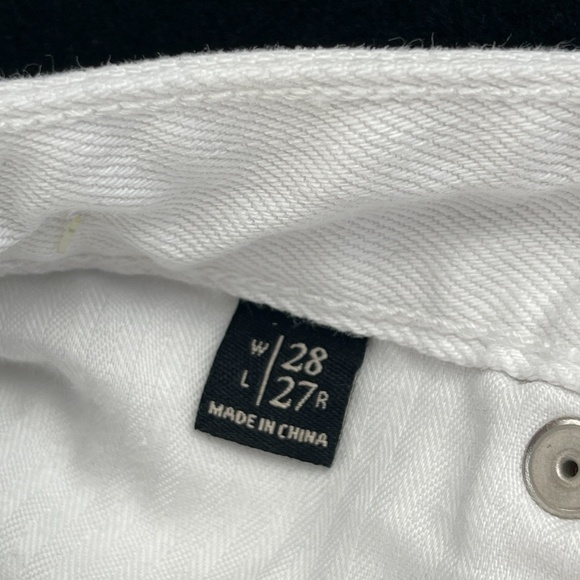 Abercrombie & Fitch Jeans Womens 28 White Denim - Picture 2 of 12